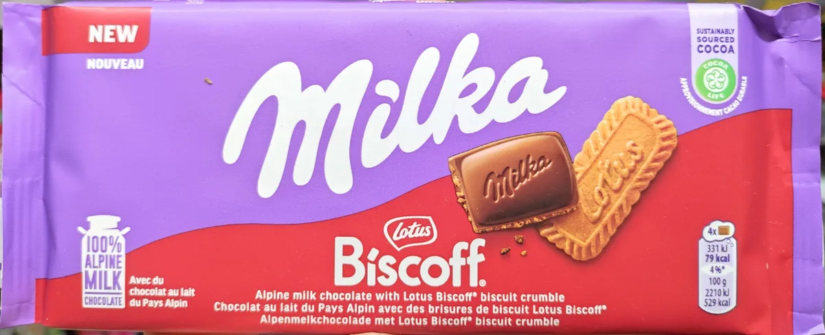 Milka Biscoff 90 g chocolate